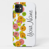 Citrus "Name" iPhone Gehäuse horizontal Case-Mate iPhone Hülle (Rückseite)
