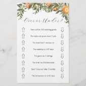 Citrus Oben oder unter Brautparty Flyer (Vorne)