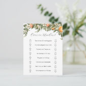 Citrus Oben oder unter Brautparty Postkarte (Stehend Vorderseite)