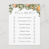 Citrus Oben oder unter Brautparty Postkarte (Vorderseite)