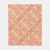 Citrus Orange Abstraktes Muster Fleece Blanket (Vorderseite)