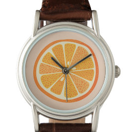 Citrus Orange Armbanduhr