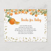 Citrus Orange Baby Books Insert Card Postkarte (Vorderseite)