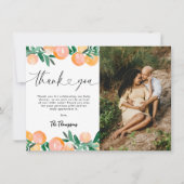 Citrus Orange Baby Dusche Danke Foto (Vorderseite)