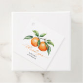 Citrus Orange Baby Dusche Geschenkanhänger (Beispiel)