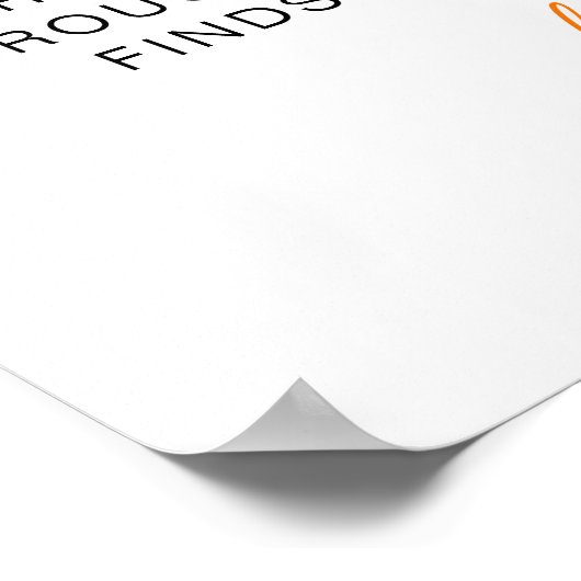 Citrus Orange Baby Shower Schnuller Hunt Poster (Ecke)