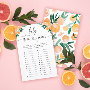 Citrus Orange Babyparty-Babyartikel-Spiel