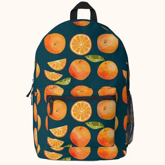 Citrus Orange Bedruckter Rucksack