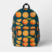 Citrus Orange Bedruckter Rucksack (Vorderseite)