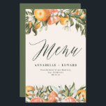 Citrus orange botanische moderne rustikale Bauernh<br><div class="desc">Citrus orange botanische moderne rustikale Hochzeitsdesign. Teil einer modernen Sammlung.</div>