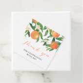 Citrus Orange Charcoal Bridal oder Polterabend Geschenkanhänger (Beispiel)