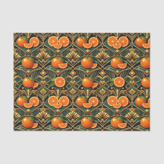 Citrus Orange Deco Seidenpapier (Vorderseite)
