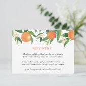 Citrus Orange Duschregister oder Details Begleitkarte (Stehend Vorderseite)