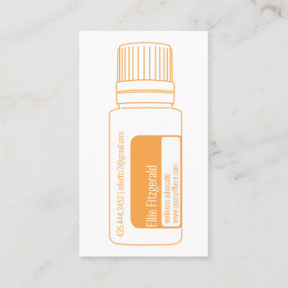 Citrus Orange Essential Oil Flasche Visitenkarte