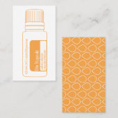 Citrus Orange Essential Oil Flasche Visitenkarte (Vorne/Hinten)
