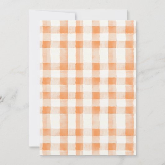 Citrus Orange Floral Kleine Süsse Kinderdusche Einladung (Rückseite)