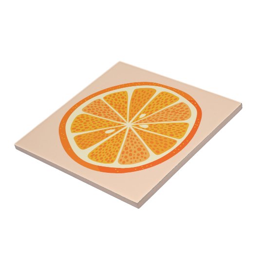 Citrus Orange Fruit Fliese (Seite)