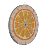 Citrus Orange Fruit Fun Dartscheibe (Vorderseite Links)