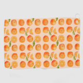Citrus Orange Fruit Fun Golfhandtuch (Horizontal)