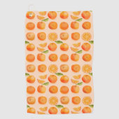 Citrus Orange Fruit Fun Golfhandtuch (Vorderseite)