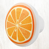 Citrus Orange Fruit Fun Keramikknauf