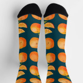 Citrus Orange Fruit Fun Socken (Oben)