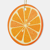 Citrus Orange Fun Festival Keramik Ornament (Links)