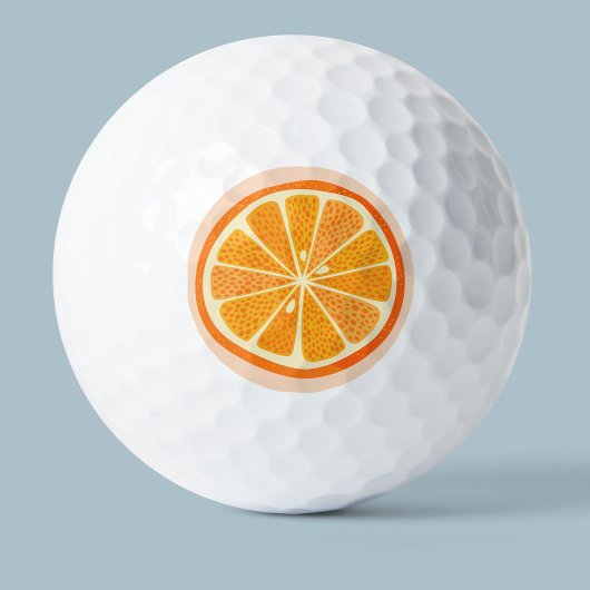Citrus Orange Fun Frucht Golfball