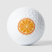 Citrus Orange Fun Frucht Golfball (Vorderseite)