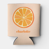 Citrus Orange Fun Personalisiert Dosenkühler (Vorderseite)