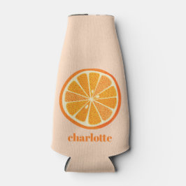 Citrus Orange Fun Personalisiert Flaschenkühler