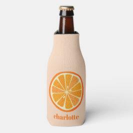 Citrus Orange Fun Personalisiert Flaschenkühler