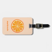 Citrus Orange Fun Personalisiert Gepäckanhänger (Vorderseite horizontal)