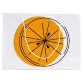 Citrus Orange Geschenktasche groß Große Geschenktüte (Rückseite)