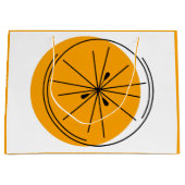 Citrus Orange Geschenktasche große orange Geschenktüte (Vorderseite)