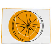 Citrus Orange Geschenktasche große orange Geschenktüte (Rückseite)