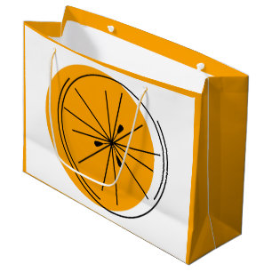 Citrus Orange Geschenktasche große orange Geschenktüte