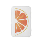 Citrus Orange Grapefruit Slice Art Badematte (Vorderseite Vertikal)
