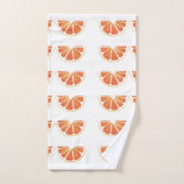 Citrus Orange Grapefruit Slice Art Badhandtuch Set (Handtuch)