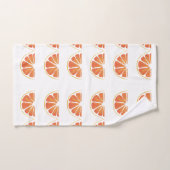 Citrus Orange Grapefruit Slice Art Badhandtuch Set (Handtuch)