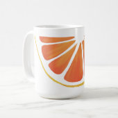 Citrus Orange Grapefruit Slice Art Kaffeetasse (Vorderseite Links)