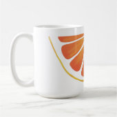 Citrus Orange Grapefruit Slice Art Kaffeetasse (Links)
