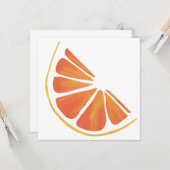 Citrus Orange Grapefruit Slice Art Karte (Vorderseite/Rückseite Beispiel)