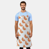 Citrus Orange Grapefruit Slice Art Schürze (Getragen)