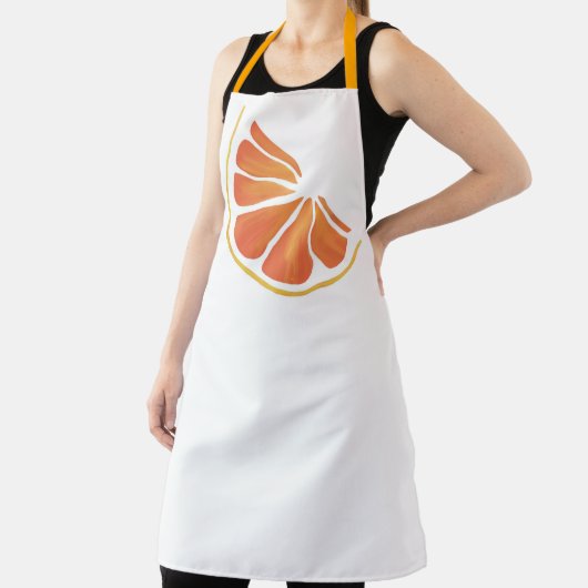 Citrus Orange Grapefruit Slice Art Schürze (InSitu)
