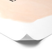 Citrus Orange Greenerenery Süsse Baby Dusche Willk Poster (Ecke)