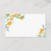 Citrus Orange - Ideen für die Datumsnacht \ Datum Begleitkarte (Rückseite)