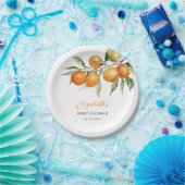 Citrus Orange Kleine Süsse Kinderdusche Pappteller (Party)