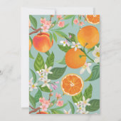 Citrus Orange Liebe bei First Spritz Brautparty Einladung (Rückseite)