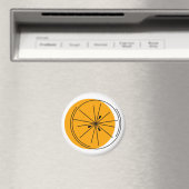 Citrus Orange-Magnet rund Magnet (In Situ (Geschirrspüler))